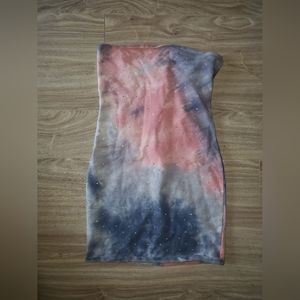 Body con tye dye dress